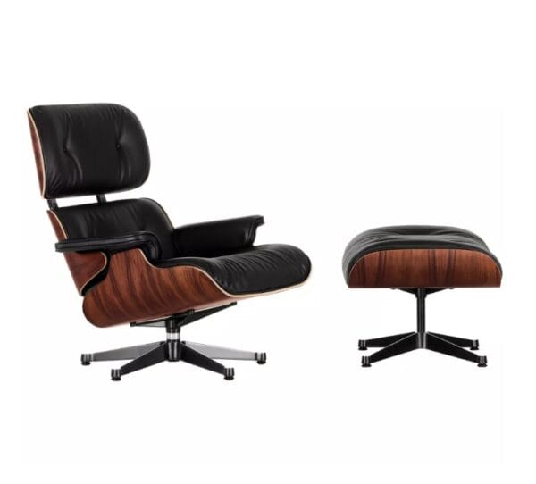 Vitra Eames Lounge chair met Ottoman fauteuil