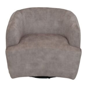 HSM Collection-Draaifauteuil Adore 01-80x77x71-Wit/Zwart-Stof/Metaal
