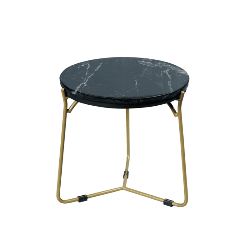 Salontafel set Caly | Zwart marmer 50-40 cm - Image 5