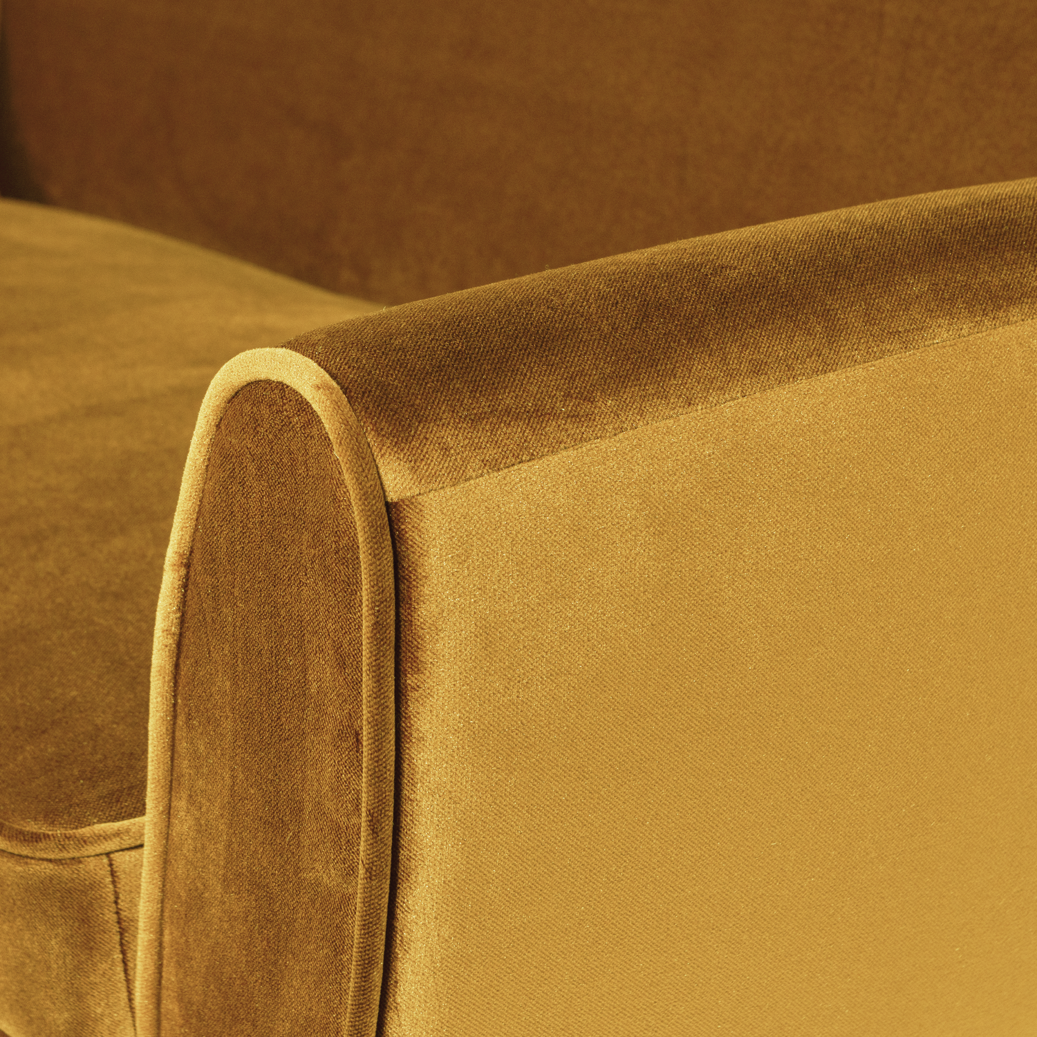 ROCCO SOFA 187 CM VELVET OKER - Image 4